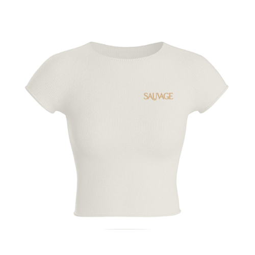 Rib Lounge Short Sleeve - Cream