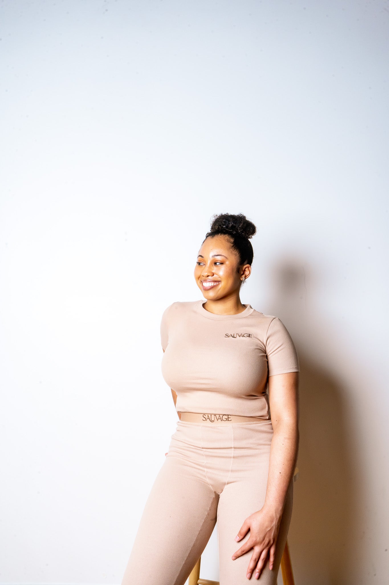 Rib Lounge Short Sleeve - Oatmeal