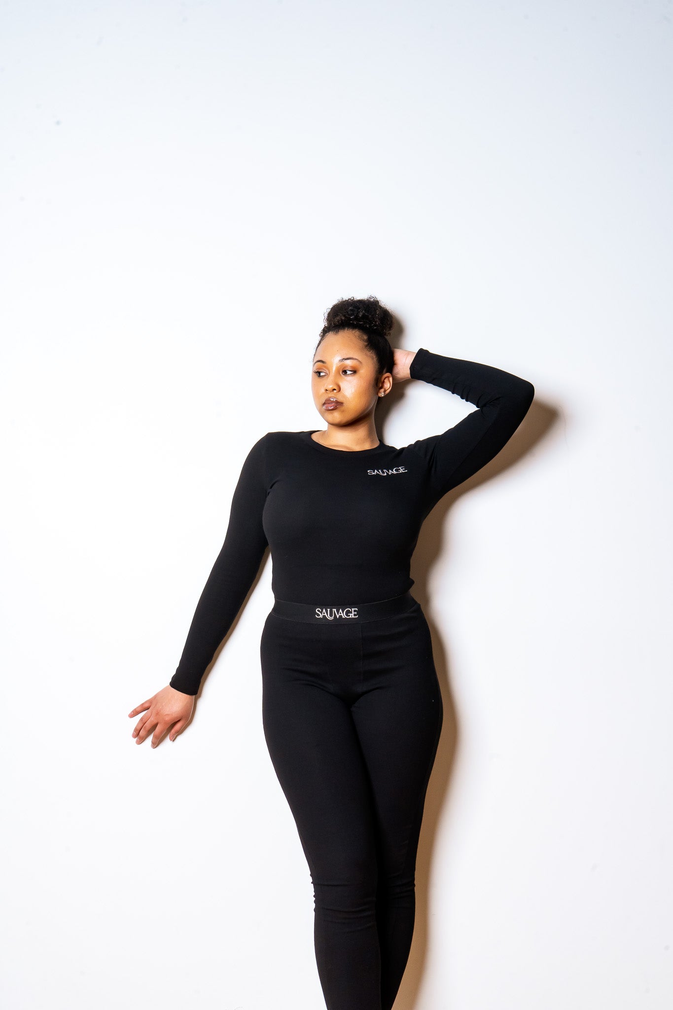 Rib Lounge Long Sleeve - Onyx