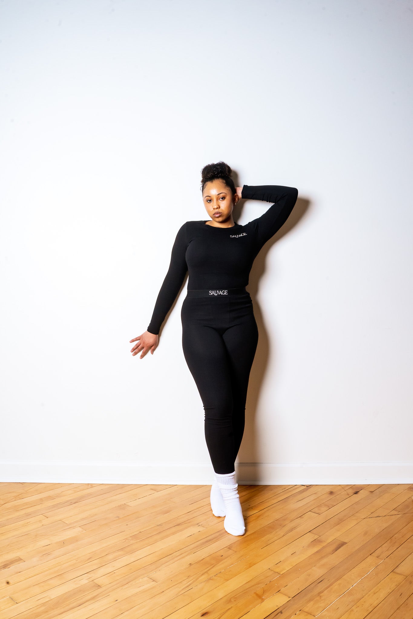 Rib Lounge Leggings - Cream