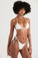 Sadie Ivory Side Tie Bikini - White
